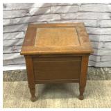 Antique oak potty chair