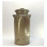 JD CRAVEN POTTERY CHURN WITH LID