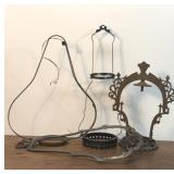 4 VTG oil lamp hanging brackets 24