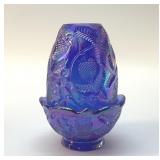 FENTON STRAWBERRY FAIRY LAMP, signed