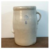 Blue Indian Head  gallon churn