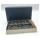 Czechoslovakian open salt set with spoons