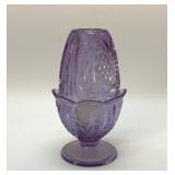 Vintage Fenton pineapple, and heart ferry lamp