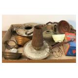 Antique oil lamp parts