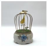 Dancing bird in cage music box