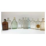 Antique whiskey, flasks bottles 8