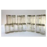 Antique spice jars assortment