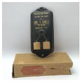 CARL T SEINELS ANTIQUE BROOM HANGER ADVERTISING