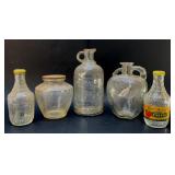 5 WHITE HOUSE VINEGAR JARS