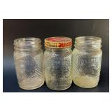 3 JUMBO PEANUT BUTTER  MISPRINT JARS