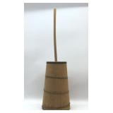 Antique banded churn