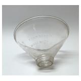 1897 CHAMBERS VTG GLASS POWDER FUNNEL