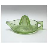 Antique Sunkist URANIUM GLASS Reamer