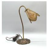 15" Art Nouveau Brass Lilly Lamp