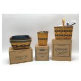 3 Longaberger Collector Club Mini Baskets