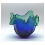 AMAZING MURANO BOWL HAND BLOWN ART GLASS