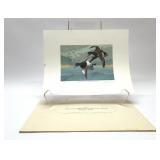 1978 Minnesota waterfall hunting stamp print