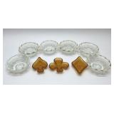 EAPG BERRY BOWLS, TIARA AMBER NUT BOWLS