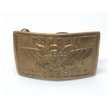 Purdue university belt buckle brass 3