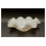 FENTON SILVER CREST DOUBLE RUFFLED BOWL