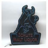 Schlitz malt liquor lighted sign 24 x 18 1/2