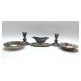 Assorted silver plate tableware