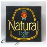 Natural Light Beer sign lighted 17x18