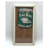 Tube Rose scotch snuff vintage paper fan