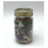 Kerr jar full of old buttons 5