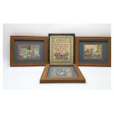 Framed  country art 11 x 9