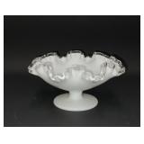 FENTON SILVER CREST DBL RUFFLED BOWL
