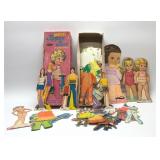 Vintage paper dolls, Partridge family, Tippee Toes