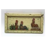3D ROOSTER WALL ART 8X16
