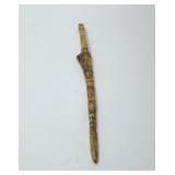 VTG Indonesian carved bone knife or dagger