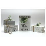 Country Decor wood books 9.5