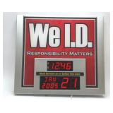 We ID LIGHTED SIGN