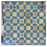 Vintage sawtooth star quilt 60x80