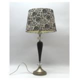 CUTE BLACK/WHITE FLOCKED LAMP