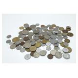 Assorted foreign coins