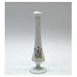 FENTON VIOLETS HAND PAINTED BUD VASE