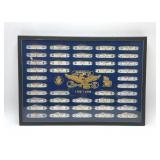 US Presidential pocket knife set 1789-1992