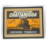 CHATTANUGA CHEWING TOBACCO FRAMED ADVERTISING