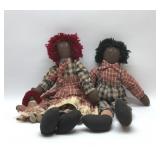 RAGGEDY ANN AND ANDY DOLLS