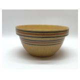 Antique Yellow ware Banded Mixing Bowl