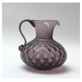 Fenton amethyst pebble pitcher 5.5