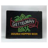 GETTLE,AN DOUBLE HOPPED BEER LIGHTED SIGN
