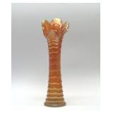 C.1910 IMPERIAL GLASS RIPPLE MARIGOLD SWUNG VASE