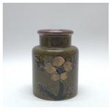 Pottery crock with a flower 7