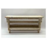 22x12 White Wash Hanging shelf