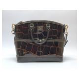 Dooney & Bourke crocodile embossed satchel